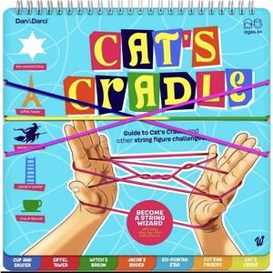 Dan&Darci Cat's Cradle String Game Book w/String - Step by Step Illustrated